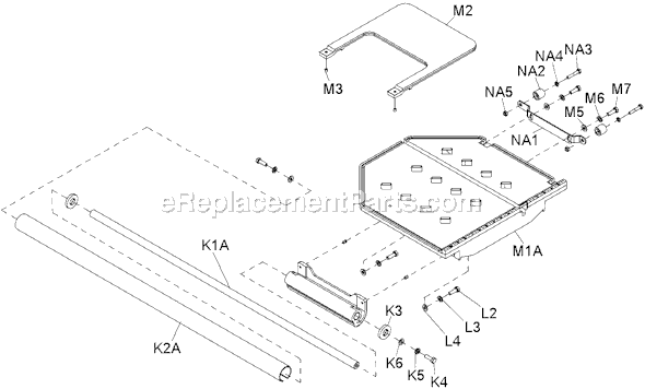 Page C Diagram and Parts List for MK-101JCS  MK Diamond Tile Saw